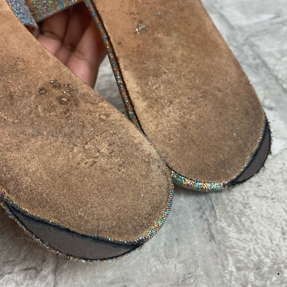 Loeffler Randall Glitter Flat Sandal Slides - Picture 13 of 13